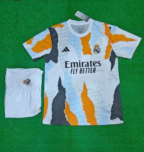 Real Madrid Pre-Match Jersey and Shorts