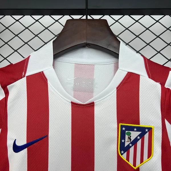 2025-2026  Atletico Madrid Home Football Jersey and Short Kit - Image 2