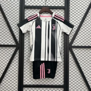 2025-2026  Juventus FC Home Football Jersey and Short Kit