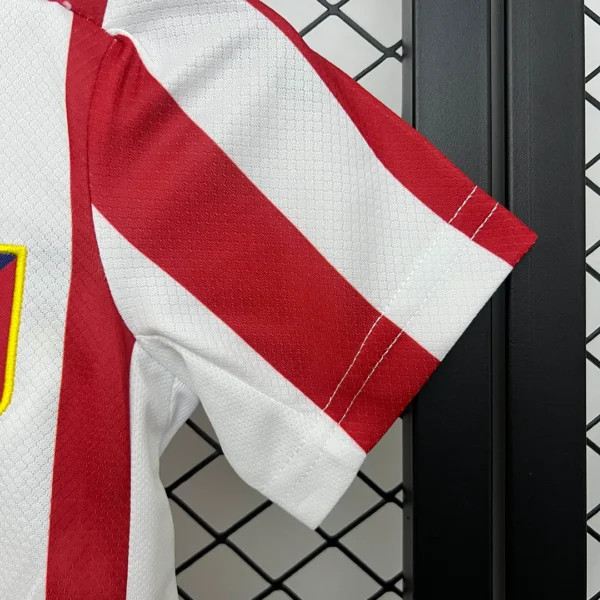 2025-2026  Atletico Madrid Home Football Jersey and Short Kit - Image 4