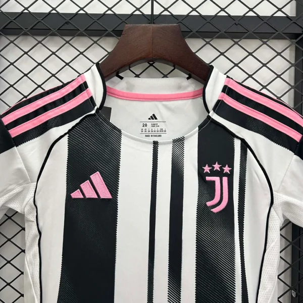 2025-2026  Juventus FC Home Football Jersey and Short Kit - Image 2