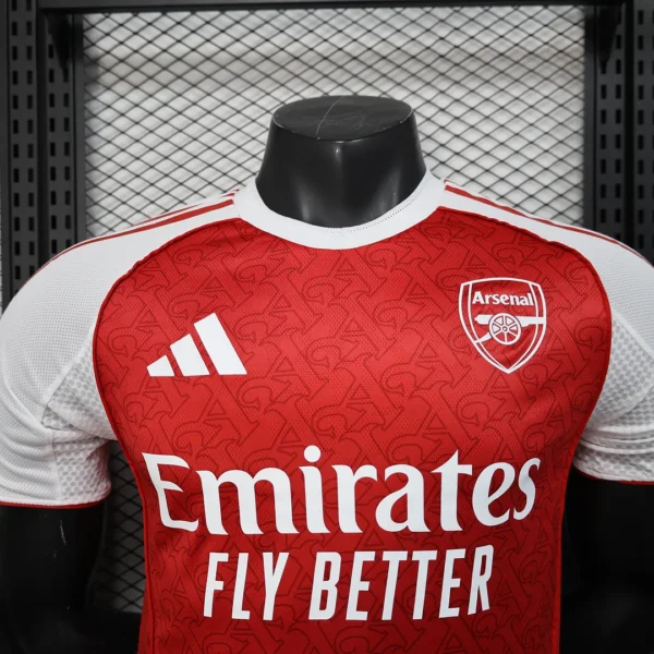 2025-2026 Players Version Arsenal FC Home Football Jersey - Image 3
