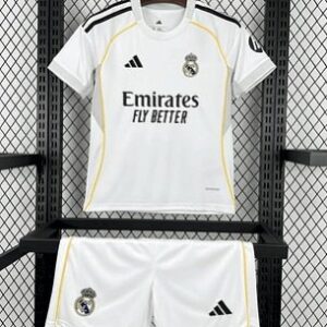 Real Madrid Home 25/26 Jersey and Shorts