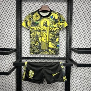 Brazil Yellow Jesus Special Edition Jersey and Shorts