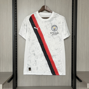 Manchester City Football Jersey Away White 25-26 Season