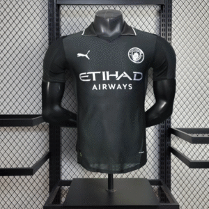 Manchester City Away Black Jersey 25-26 Season PLAYER VERSION