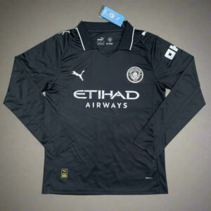 Manchester City Away Black Jersey 25-26 Season FULL SLEEVE