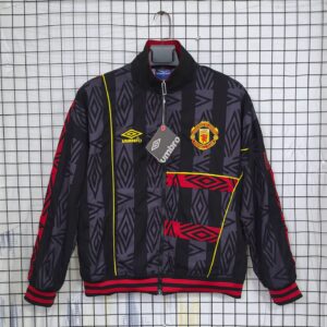 Manchester United Black Umbro Retro Windbreaker