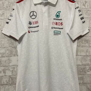 Mercedes AMG Petronas F1 2023 White Polo Shirt