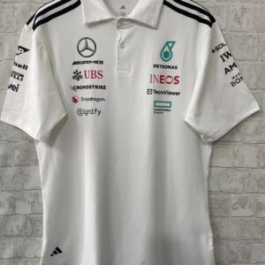Mercedes AMG Petronas F1 Team White Polo Shirt