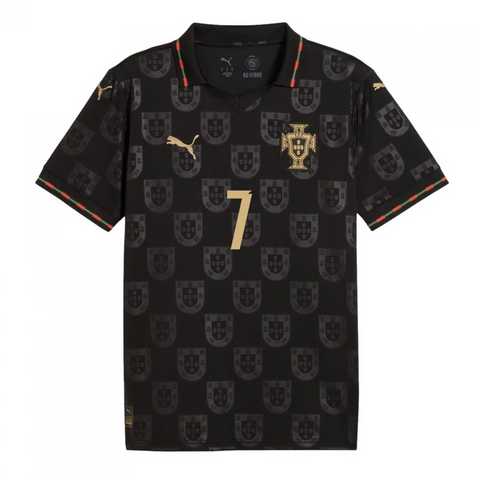 Portugal RONALDO 7 Black Special Edition Jersey World Cup 2026 With FIFA WC Patch Player Version - Image 2