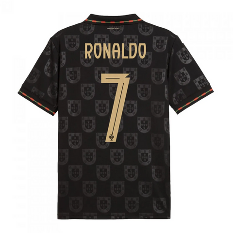 Portugal RONALDO 7 Black Special Edition Jersey World Cup 2026 With FIFA WC Patch Player Version