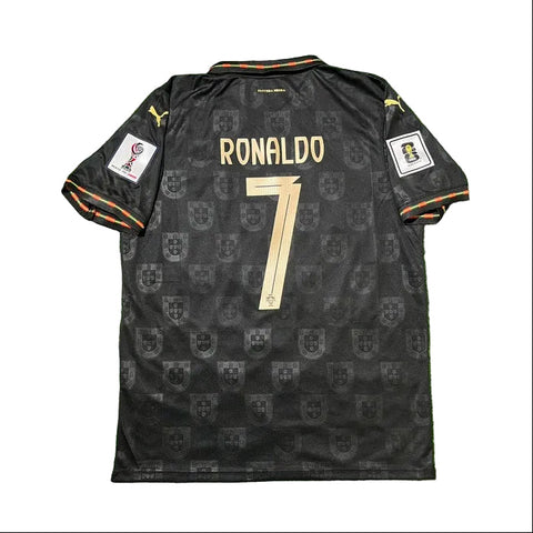 Portugal RONALDO 7 Black Special Edition Jersey World Cup 2026 With FIFA WC Patch Player Version - Image 3